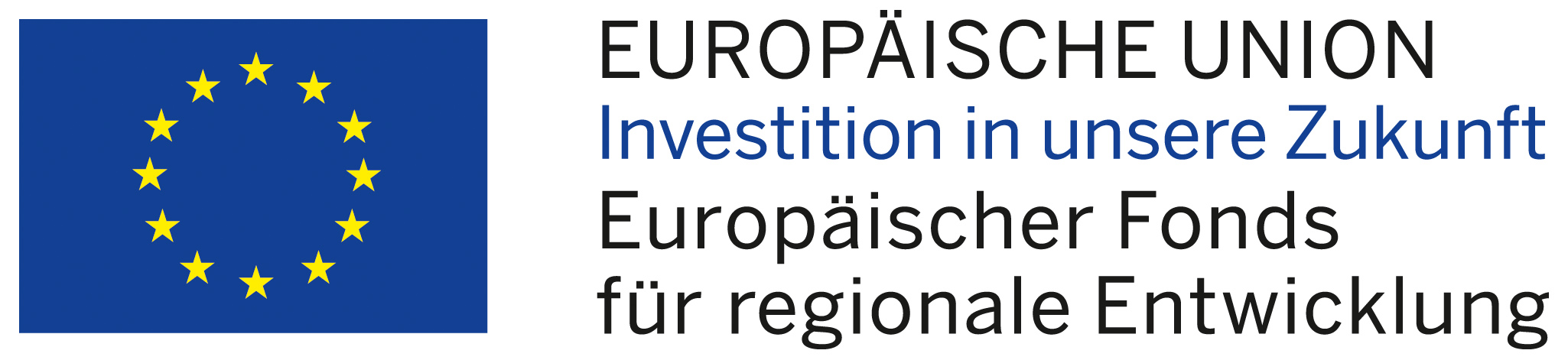 Wort-Logo des europäischen Fonds für regionale Entwicklung, EFRE